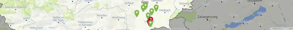 Map view for Pharmacies emergency services nearby Lebring-Sankt Margarethen (Leibnitz, Steiermark)